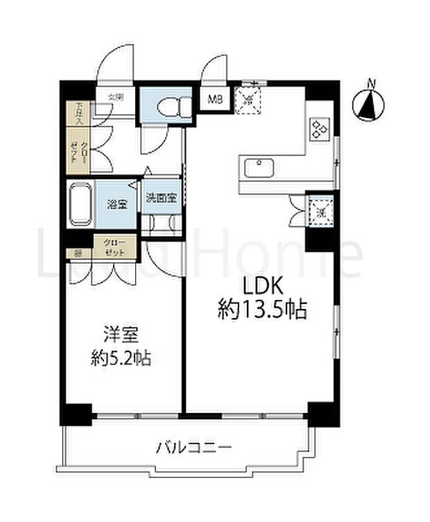 ルーブル駒沢大学II(1LDK) 4階の内観