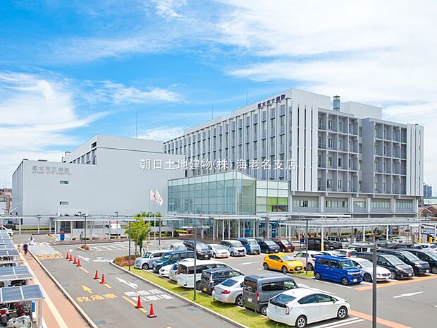 【厚木市立病院】1170ｍ　大きな病院でとてもきれいです。病院前駐車場はとても広いです。