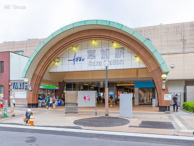 駅 4080m 東武伊勢崎・大師線「草加」駅