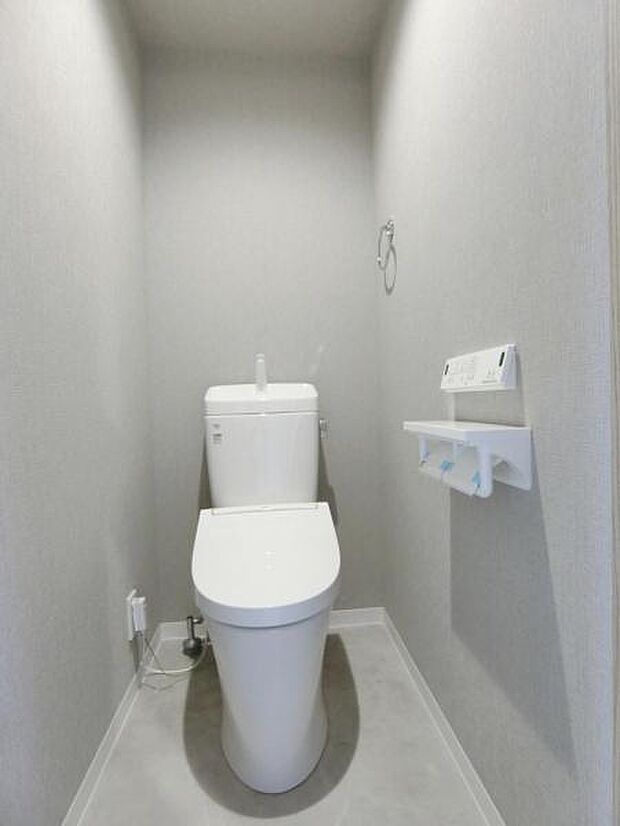 節水型のトイレを採用。家計や環境にエコなトイレです。