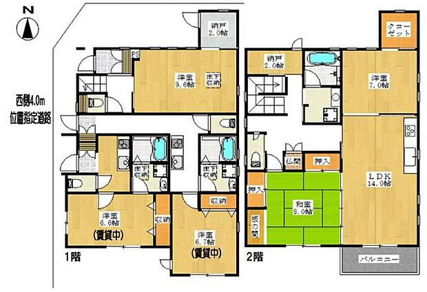 板橋区常盤台賃貸併用住宅(3SLDK)の内観
