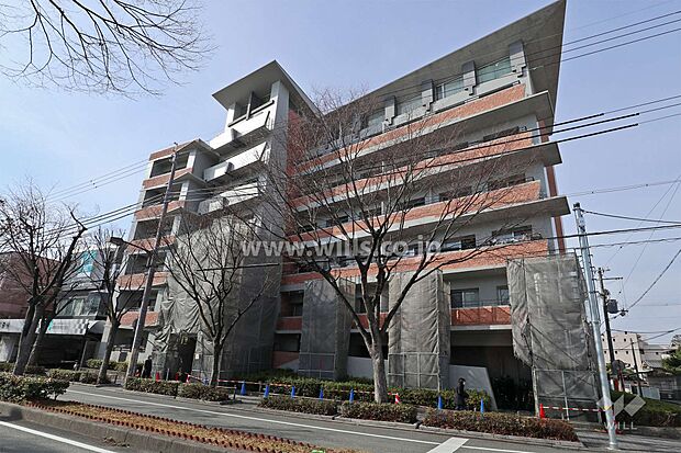 パレ南武庫之荘の外観(北東側から)外観はおしゃれなマンションです。近くにコンビニやスーパー、病院等がございますので、生活に大変便利です。