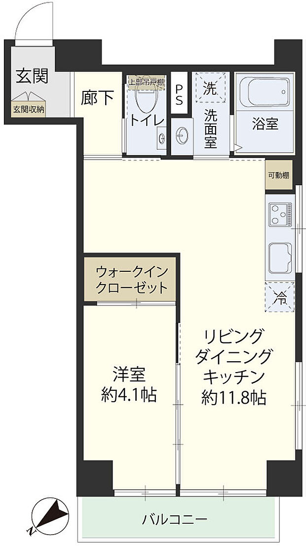 ライオンズマンション蒲田(2LDK) 3階/302号室の内観
