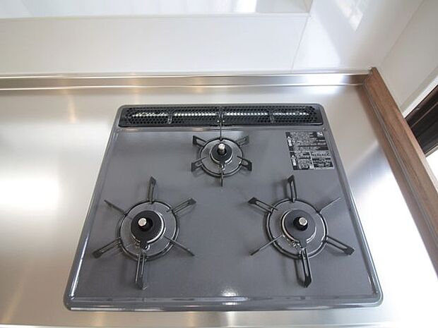 システムキッチン：3口コンロ：食洗機付き