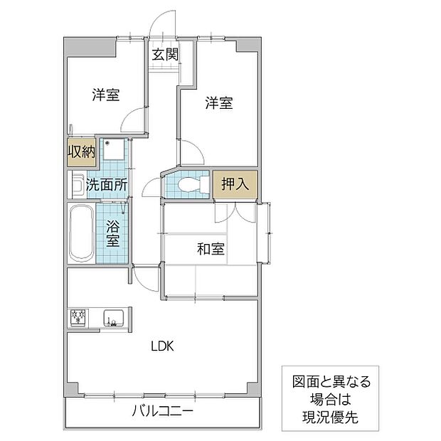 シーサイド高萩(3LDK) 4階/409号室の内観