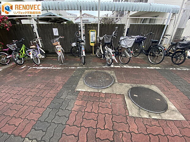 【自転車置場】◆通学・通勤に便利な駐輪場です◆ルールを守ってキレイに駐輪