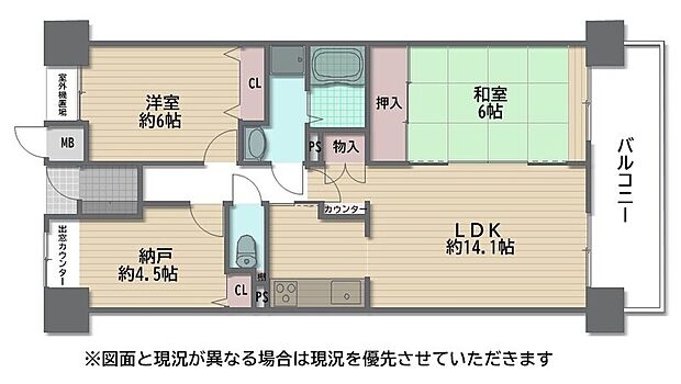 ステイツ堺東三国ヶ丘(2SLDK) 8階の間取り図