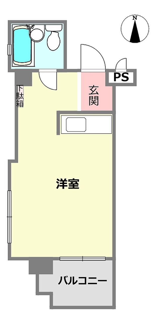 パラッツィーナ夙川東(1R) 3階の間取り図