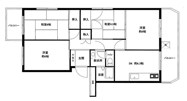 長谷オーナーズマンション(4DK) 1階の内観