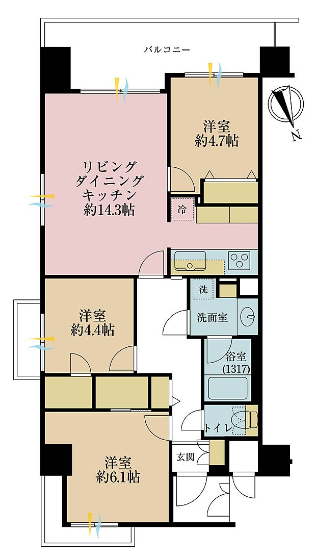 ファミール浅草一丁目の間取り