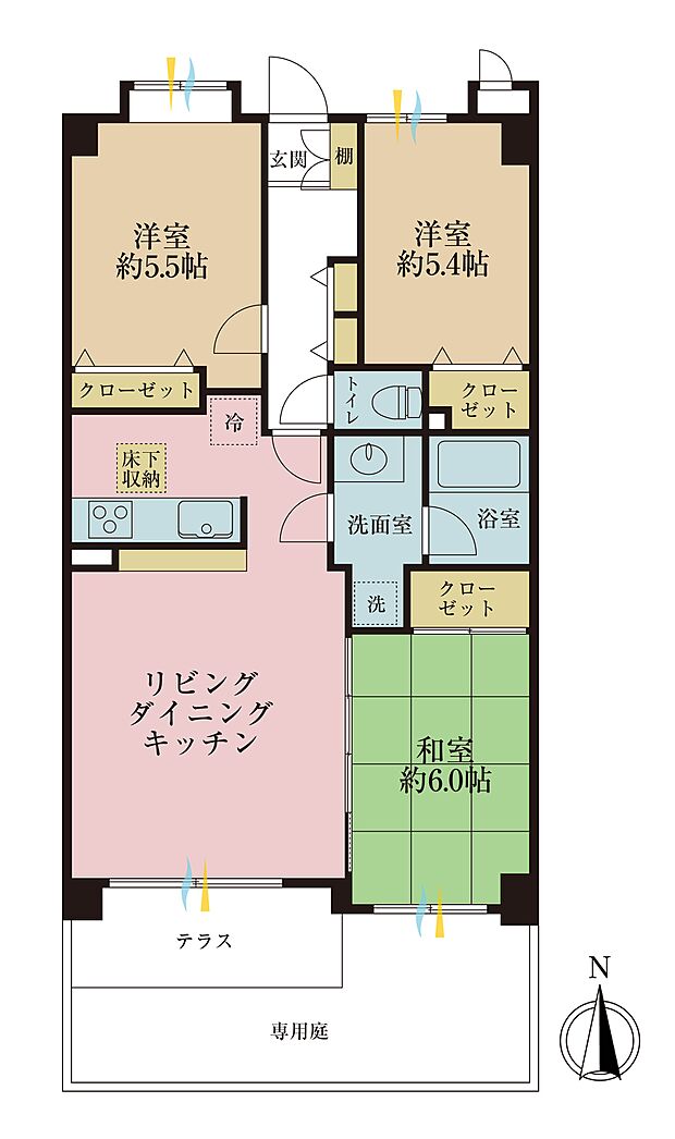 ガーデンフィール新小岩の間取り