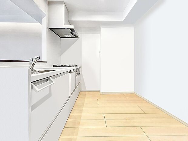 （※ＣＧ加工済み画像）スマートな意匠と充実の機能を備えたキッチンが、暮らしにおいしい彩りを添えます。