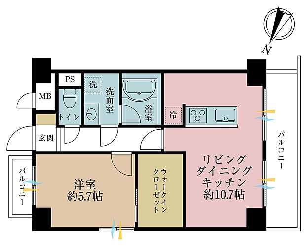 東急ドエル・アルス音羽の間取り