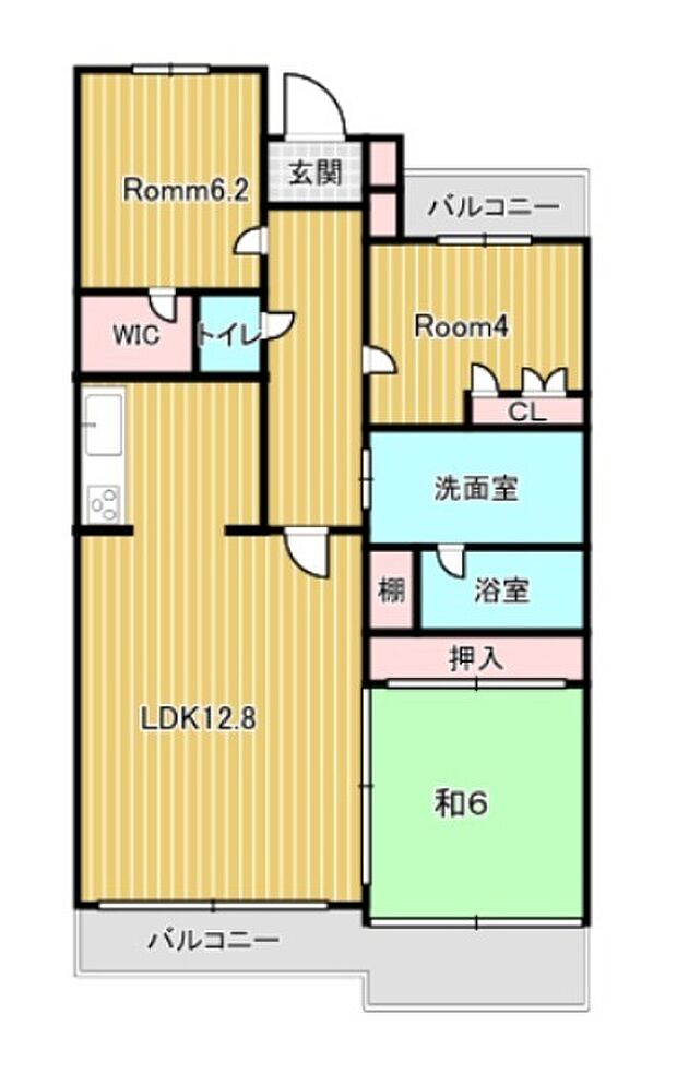 レールシティ津田沼(3LDK) 1階/106号室の間取り図