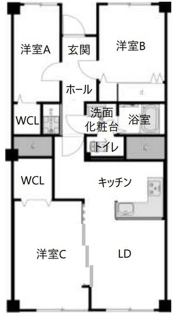 千葉ガーデンタウンA棟(3LDK) 14階/14階の内観