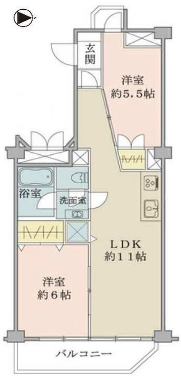 サンコーポ勝田台C棟(2LDK) 5階/510の内観