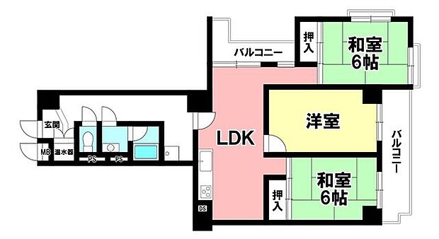 ライオンズマンション猫洞第2(3LDK) 4階の内観