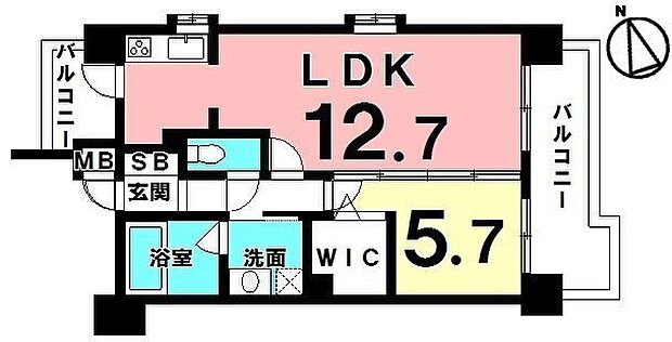 ララプレイスリゾート那覇新都心(1LDK) 4階の間取り図