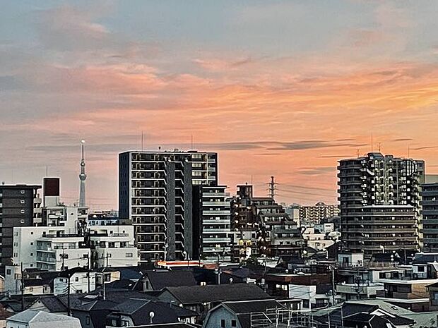 バルコニーからはスカイツリーがバッチリ見えます♪