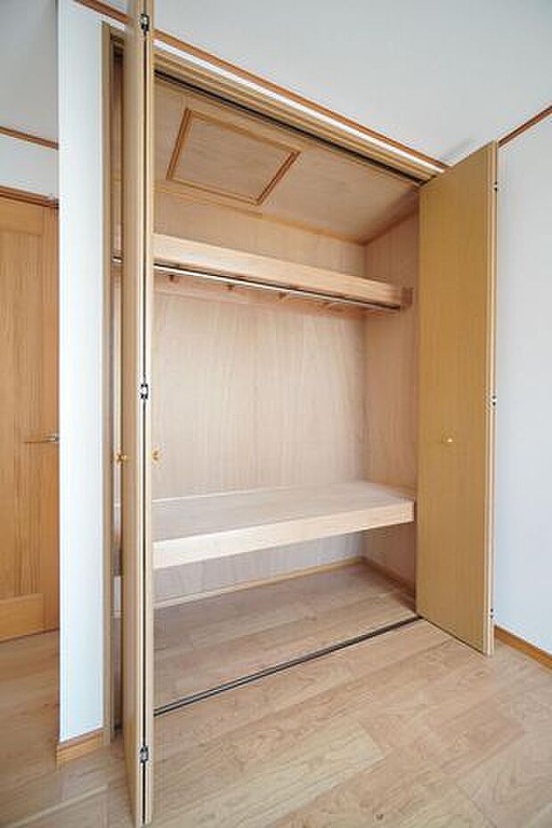すべての居室に十分な容量の収納スペースを用意した使いやすい間取り。お部屋のスペースを有効に使えます。