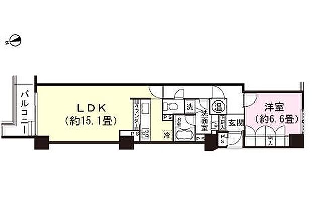 シーサイド・スパ西伊豆土肥(1LDK) 10階の間取り図