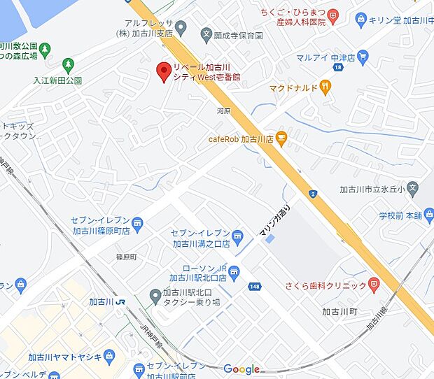 JR「加古川駅」まで徒歩約10分です。