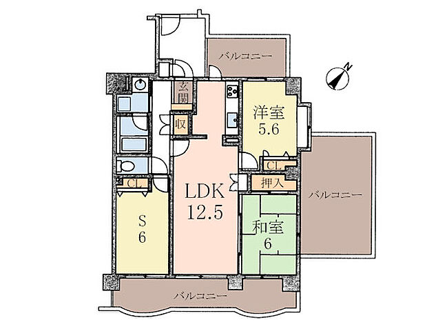 リベラル番田弐番館(2SLDK) 3階の間取り図