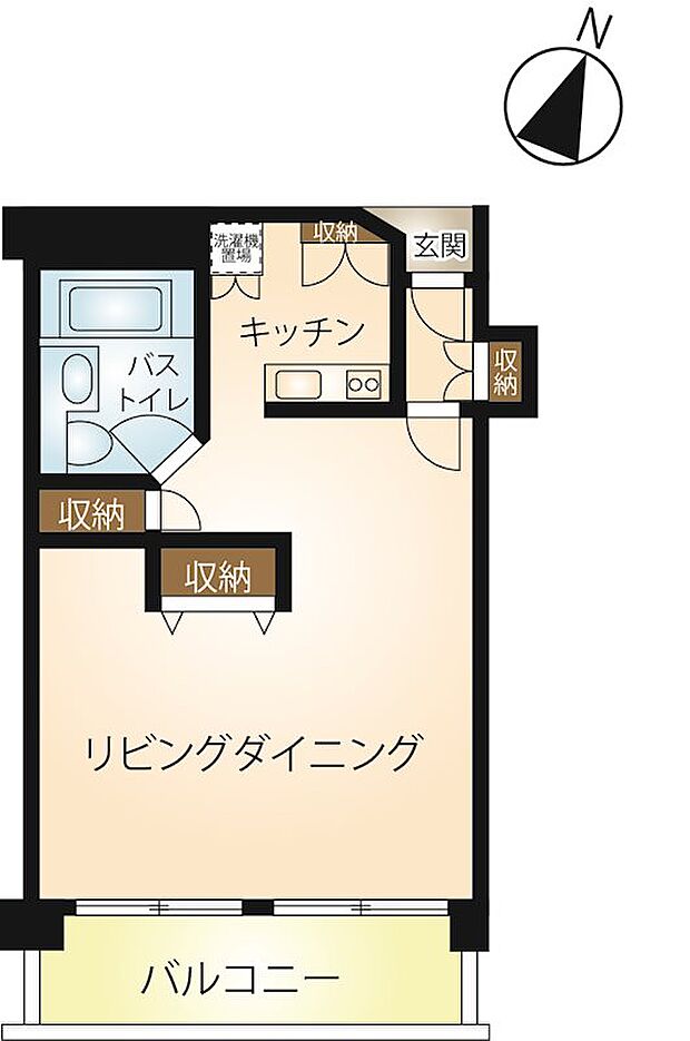 箱根国際マンション(1R) 10階の間取り図