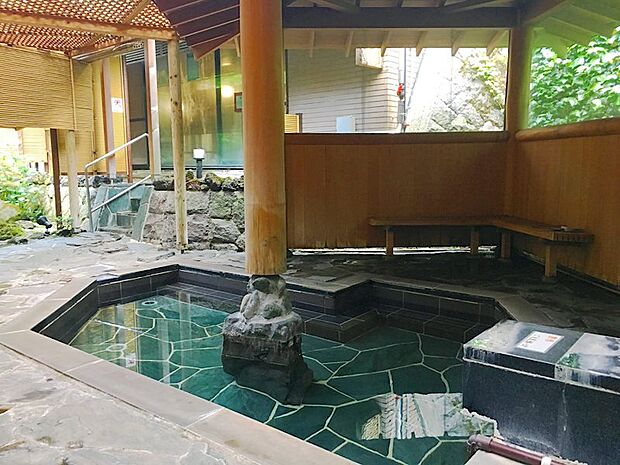 箱根登山鉄道の駅から歩けるリゾートマンションの中で、数少ない露天風呂付です。