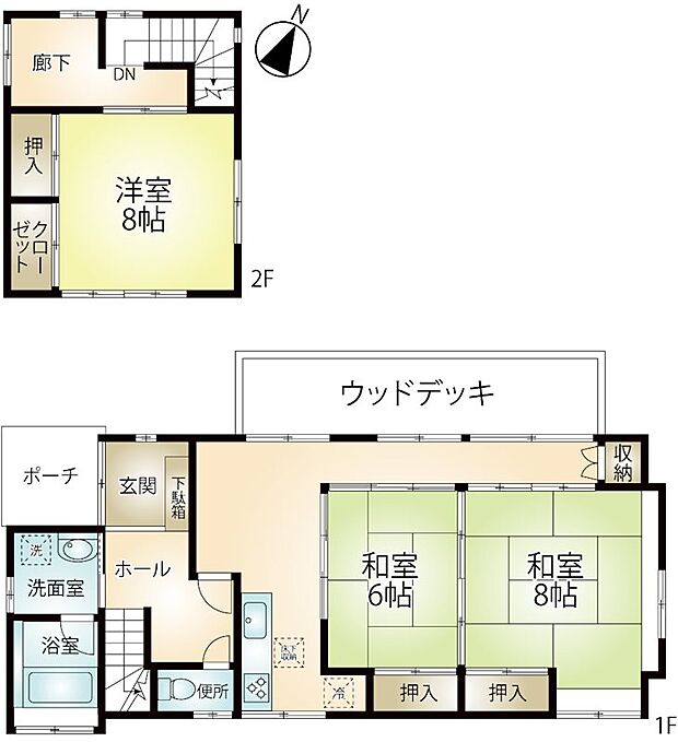 大室高原別荘地(3DK)の内観