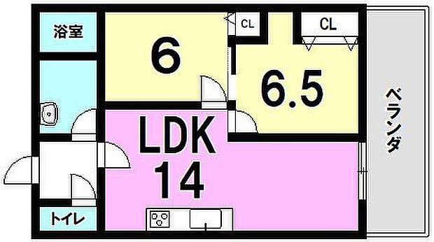 ロイヤルメゾン祇園之洲(2LDK) 9階の間取り図