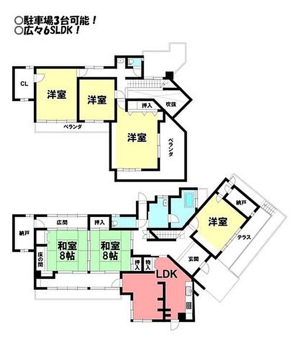 向山町　中古戸建(6SLDK)の内観