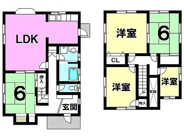 5LDK、室内・外装にリフォーム歴あり【建物面積101.37m2(30.66坪)】
