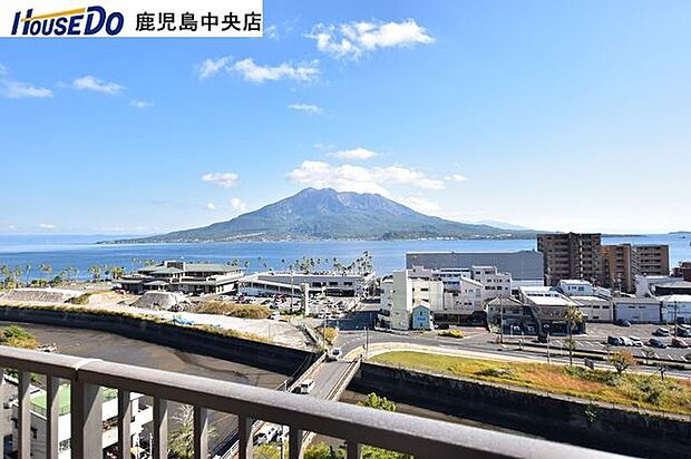 【眺望】バルコニーから桜島の眺望可能です！