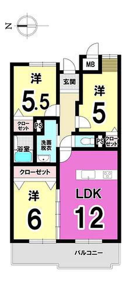 ◆3LDK♪全居室収納♪