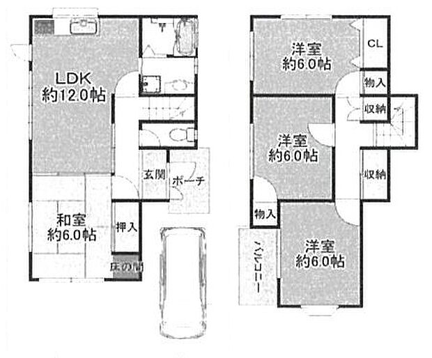 加古川市野口町北野　中古戸建(4LDK)の内観