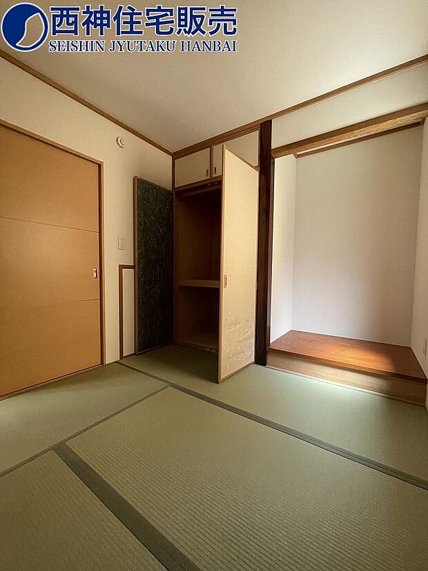 1階和室4.5帖のお部屋には床の間もございます。現地（2024年3月28日）撮影