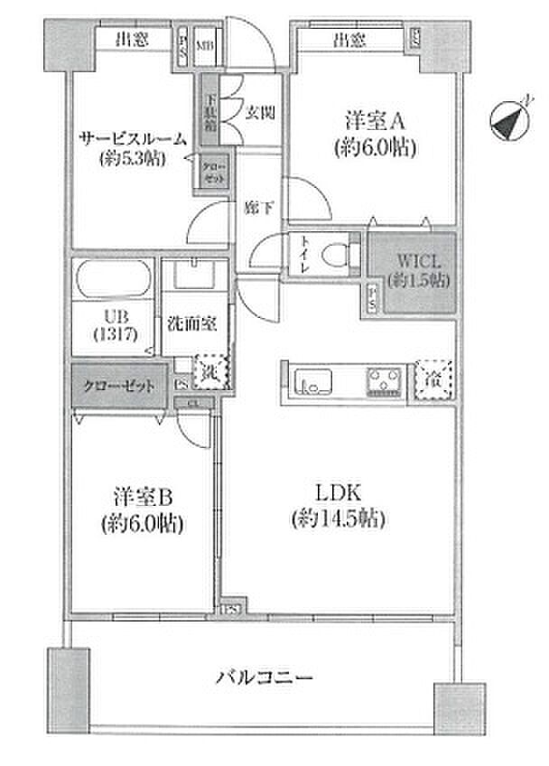 クレストフォルム横浜鶴見(2SLDK) 10階の内観