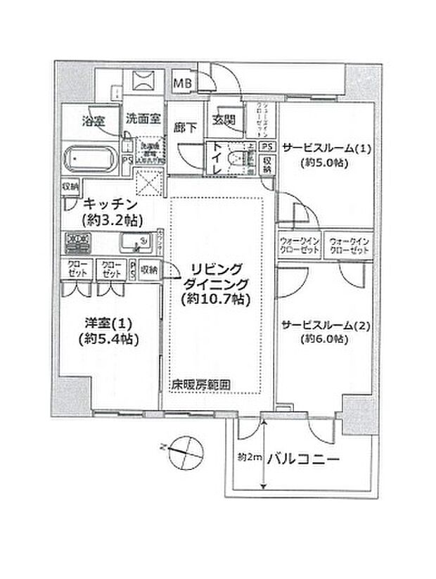 フェアリーガーデン横濱阪東橋(1SLDK) 11階/1102の内観