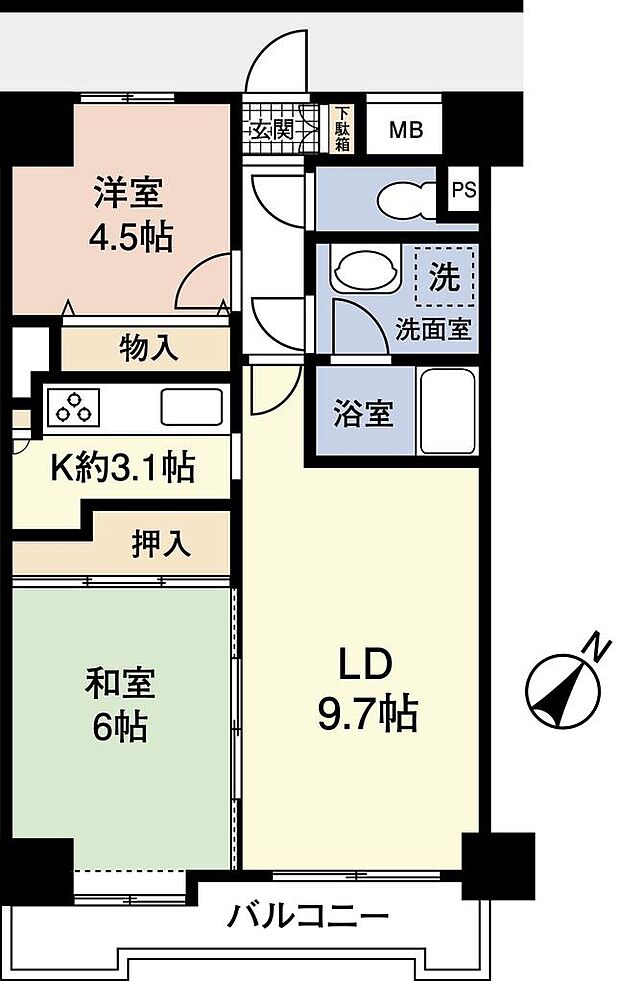 ダイアパレス千葉青葉台ウエストアベニュー(2LDK) 3階/320の内観