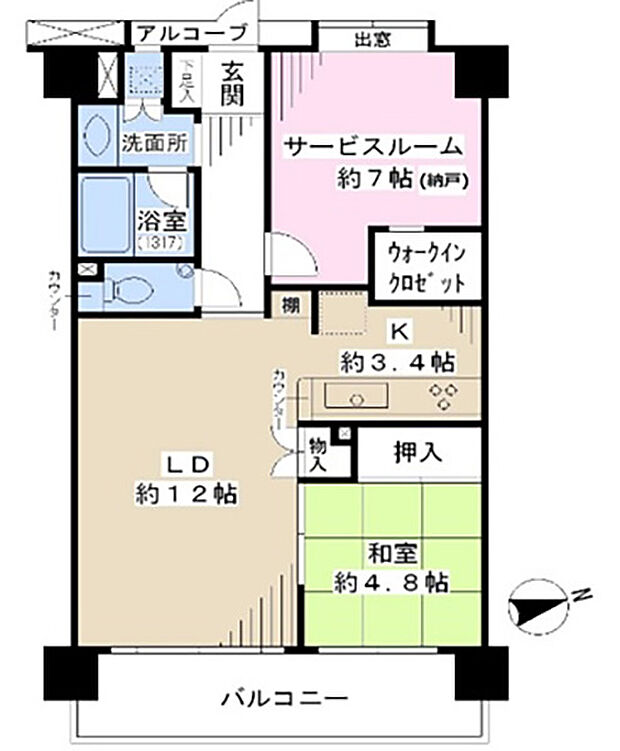 パテラ浜野アクアオリエンタル(1SLDK) 3階の内観