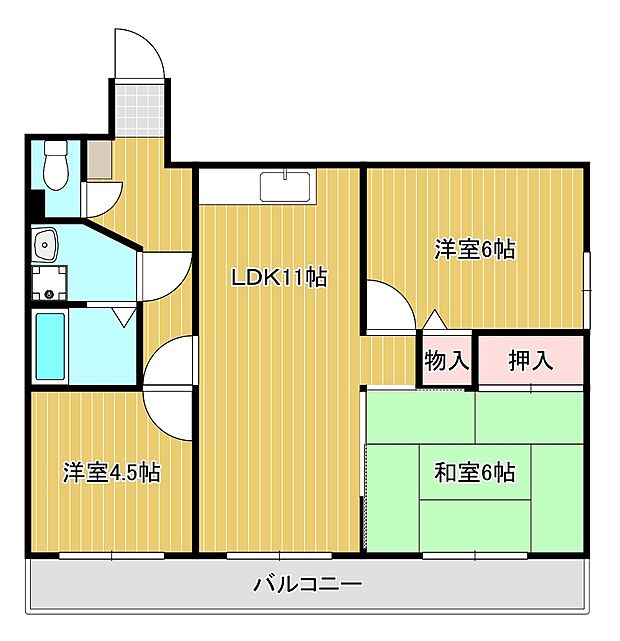 間取り図は現況を優先します。