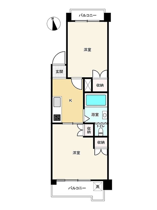 高島平第3ウィーンハイツ(2K) 2階の内観