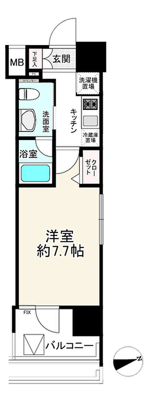 レグラス横浜吉野町(1K) 9階の内観