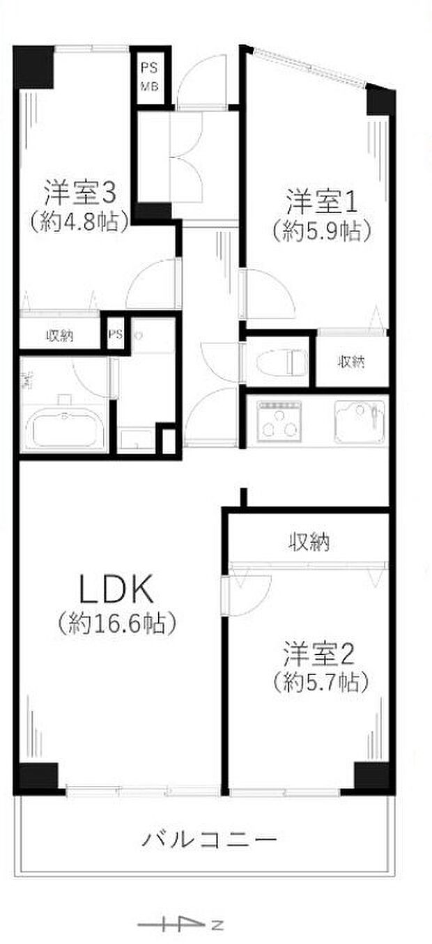 タワービレッジ鷺沼の間取り