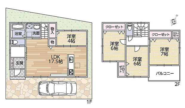 平成30年建築　土地面積100.00平米　建物面積99.36平米　空家につき即日のご入居が可能です