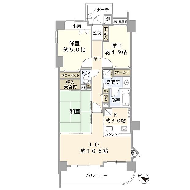 東武東上線 成増駅まで 徒歩9分(3LDK) 2階の内観