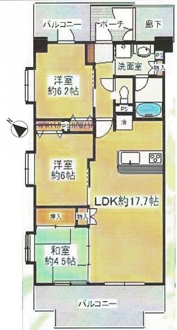 ステラコート狭山(3LDK) 2階/2階の内観