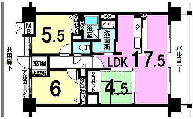 アルファステイツ新居浜駅(2SLDK) 11階の内観