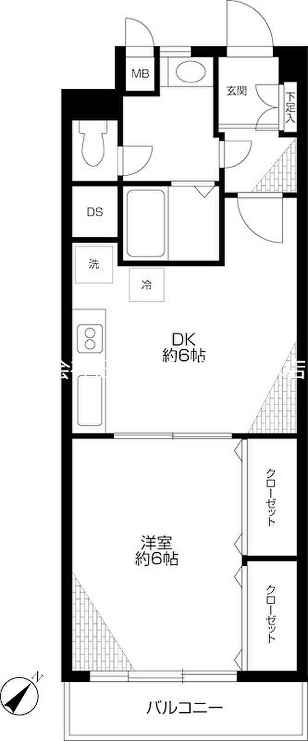 カーサ第二新宿(1LDK) 10階の内観